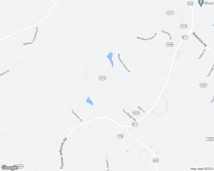 map of restaurants, bars, coffee shops, grocery stores, and more near 215 Shady Oak Lane in Forest
