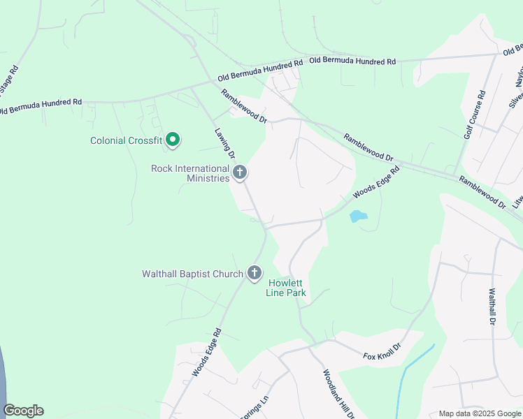 map of restaurants, bars, coffee shops, grocery stores, and more near 13813 Lawing Drive in Colonial Heights