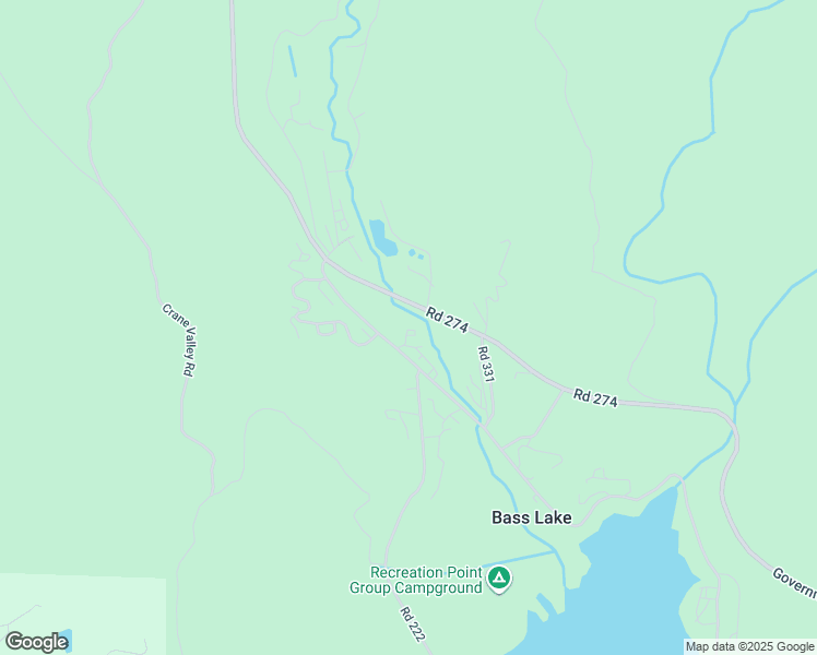 map of restaurants, bars, coffee shops, grocery stores, and more near 40507 Road 222 in Bass Lake