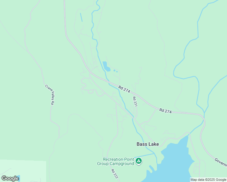 map of restaurants, bars, coffee shops, grocery stores, and more near 40507 Road 222 in Bass Lake