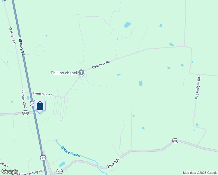 map of restaurants, bars, coffee shops, grocery stores, and more near 250 Joey Lane in Waynesburg