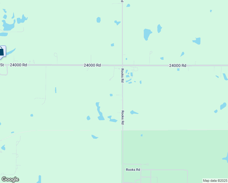map of restaurants, bars, coffee shops, grocery stores, and more near Rooks Road in Parsons