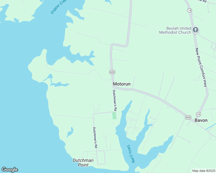 map of restaurants, bars, coffee shops, grocery stores, and more near 743 Circle Drive in Port Haywood