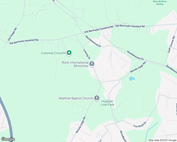 map of restaurants, bars, coffee shops, grocery stores, and more near 13800 Lawing Drive in Colonial Heights