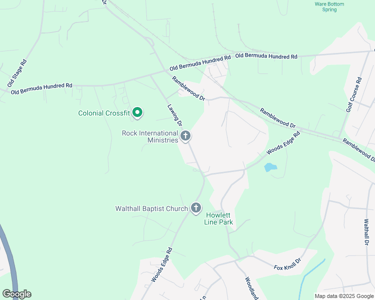 map of restaurants, bars, coffee shops, grocery stores, and more near 13800 Lawing Drive in Colonial Heights