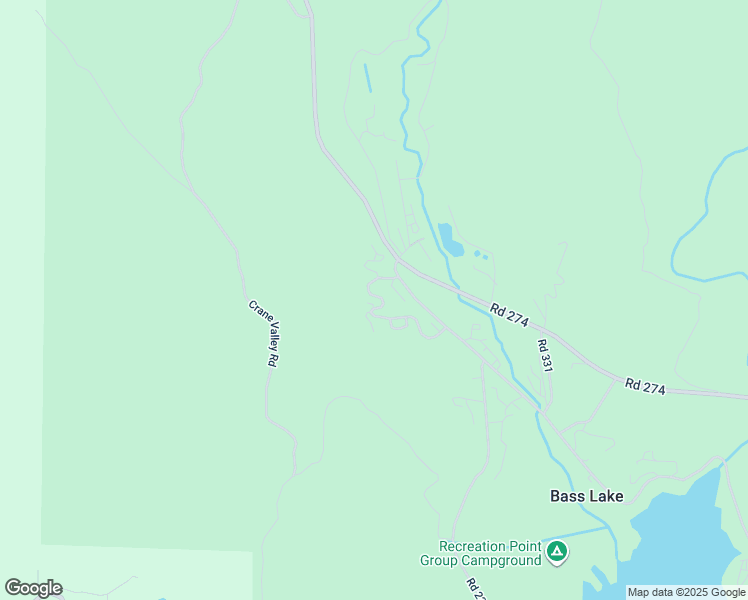 map of restaurants, bars, coffee shops, grocery stores, and more near 40586 Saddleback Road in Bass Lake