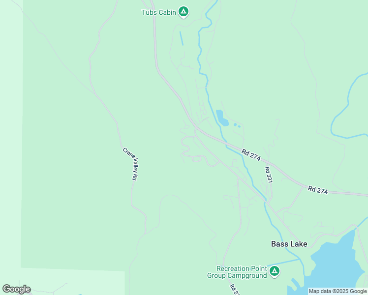 map of restaurants, bars, coffee shops, grocery stores, and more near 40586 Saddleback Road in Bass Lake