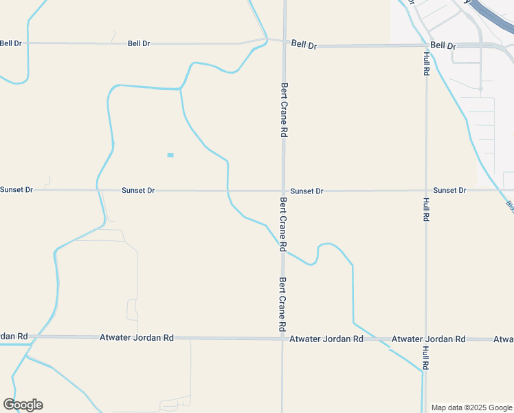 map of restaurants, bars, coffee shops, grocery stores, and more near 8059 Sunset Drive in Atwater