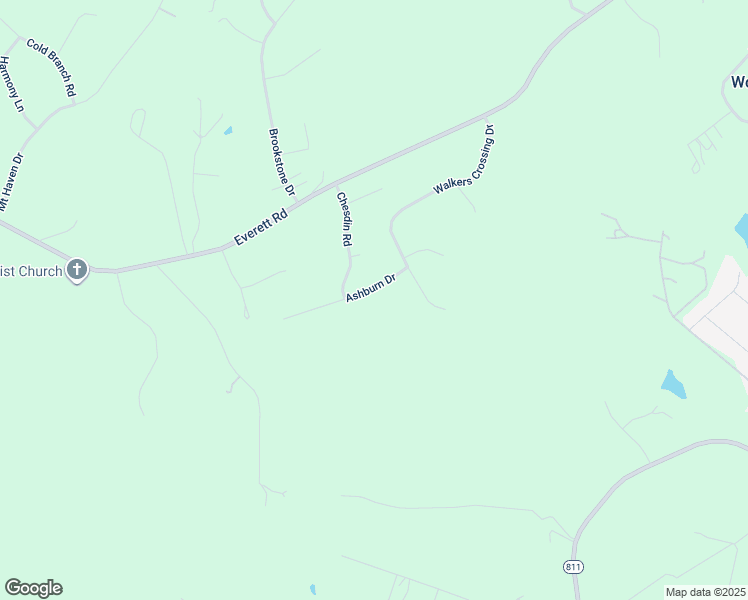 map of restaurants, bars, coffee shops, grocery stores, and more near 1096 Ashburn Drive in Forest