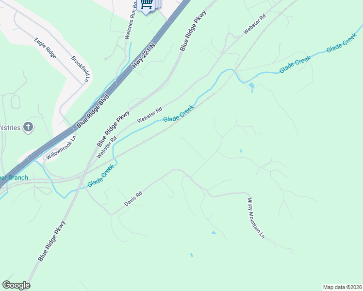 map of restaurants, bars, coffee shops, grocery stores, and more near 145 Buck Lane in Roanoke