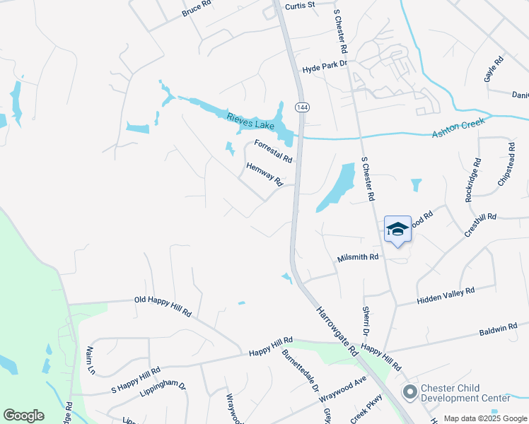 map of restaurants, bars, coffee shops, grocery stores, and more near 13401 Lora Lynn Rd in Chester