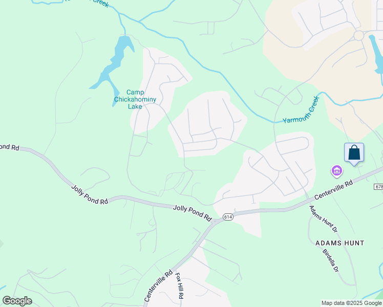 map of restaurants, bars, coffee shops, grocery stores, and more near 6322 Cordelia Road in Williamsburg