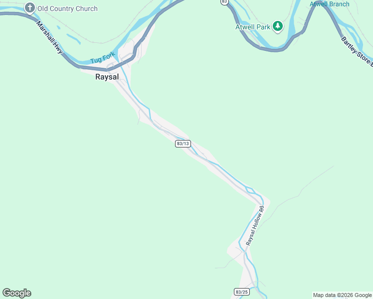 map of restaurants, bars, coffee shops, grocery stores, and more near Raysal Hollow Road in Raysal