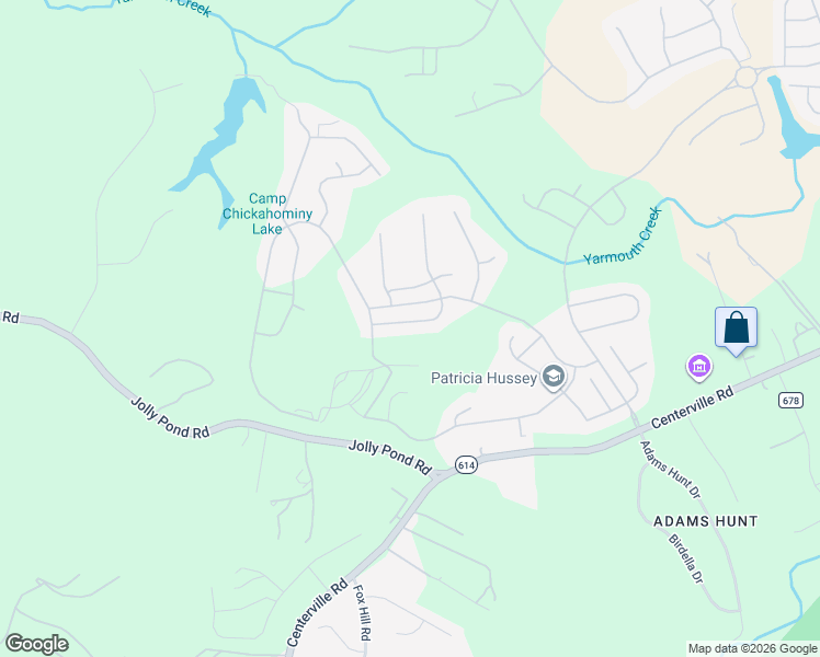 map of restaurants, bars, coffee shops, grocery stores, and more near 6404 Cordelia Road in Williamsburg