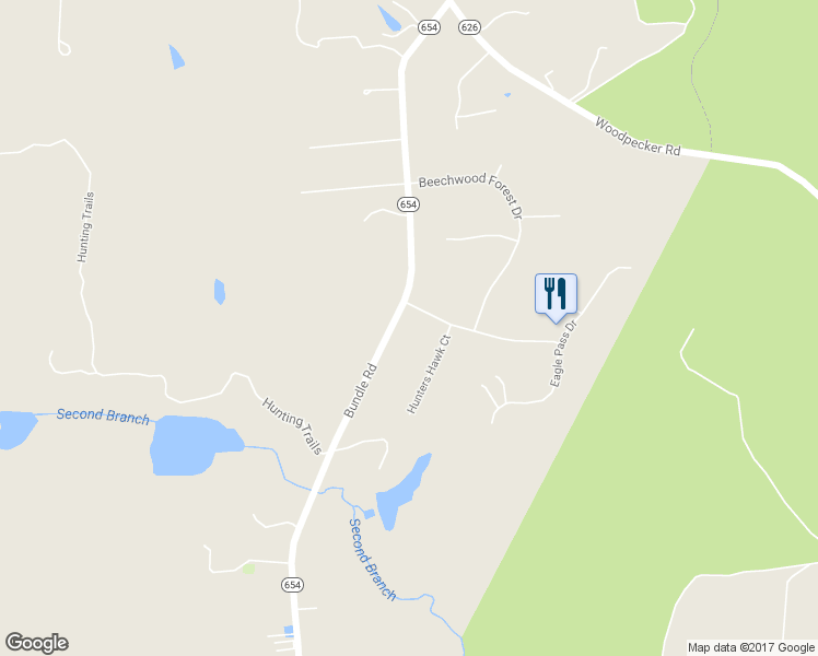 map of restaurants, bars, coffee shops, grocery stores, and more near 12001 Bundle Road in Chesterfield