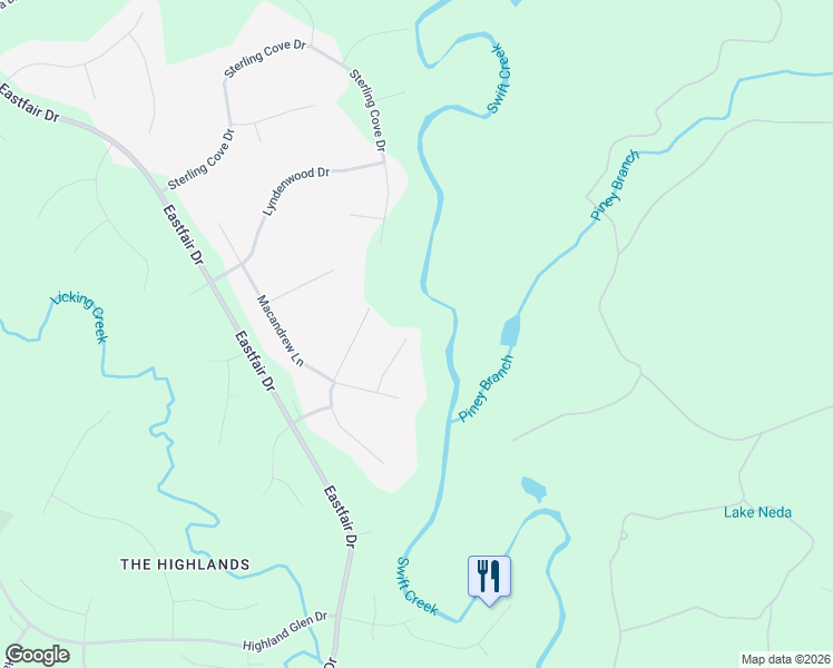 map of restaurants, bars, coffee shops, grocery stores, and more near 8200 Glamis Court in Chesterfield