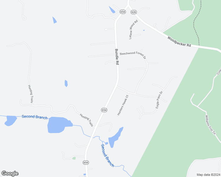 map of restaurants, bars, coffee shops, grocery stores, and more near 11930 Bundle Road in Chesterfield