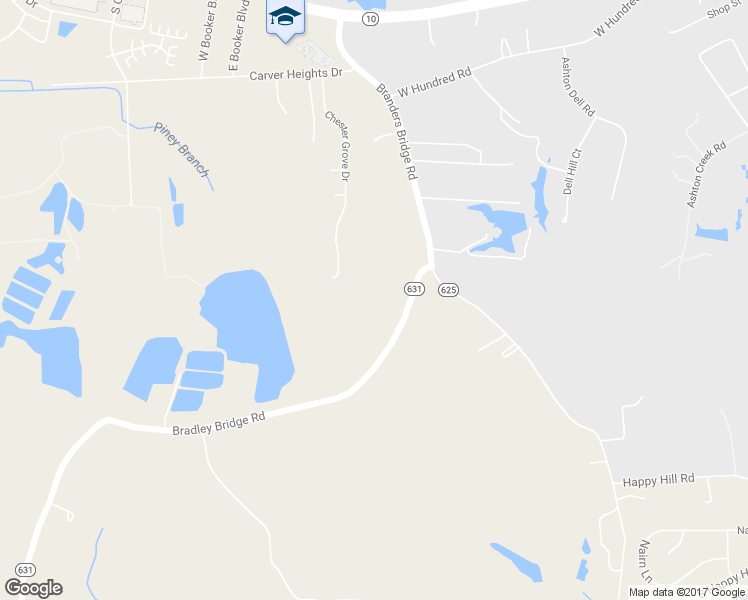 map of restaurants, bars, coffee shops, grocery stores, and more near 13024 Bradley Bridge Road in Chester