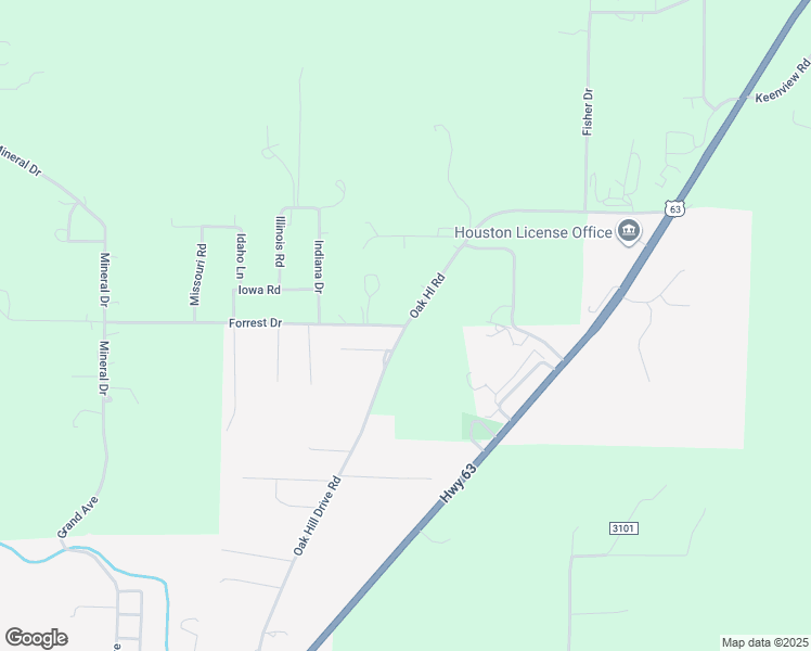map of restaurants, bars, coffee shops, grocery stores, and more near 16650 Oak Hill Drive Road in Houston