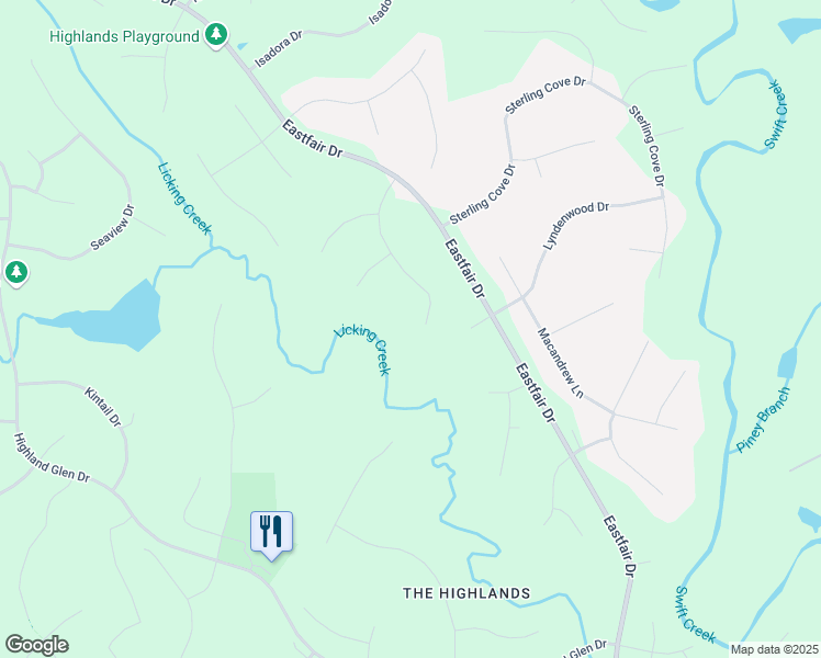 map of restaurants, bars, coffee shops, grocery stores, and more near 11530 Fair Isle Drive in Chesterfield