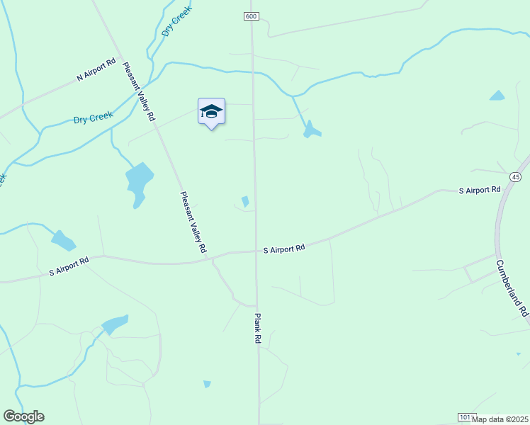map of restaurants, bars, coffee shops, grocery stores, and more near 790 Plank Road in Farmville