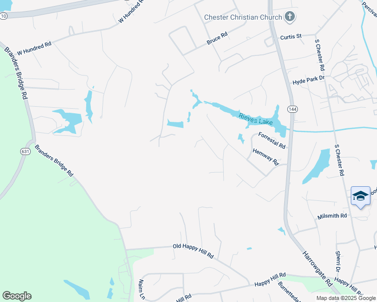 map of restaurants, bars, coffee shops, grocery stores, and more near 4757 Pompton Lane in Chester