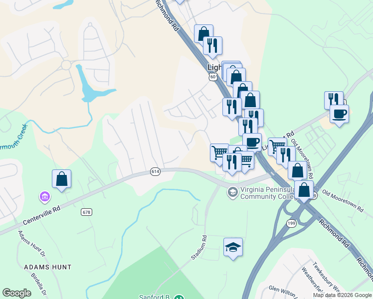 map of restaurants, bars, coffee shops, grocery stores, and more near 6532 Revere Street in Williamsburg