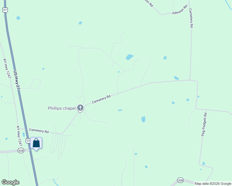 map of restaurants, bars, coffee shops, grocery stores, and more near 156 Parsons Road in Waynesburg