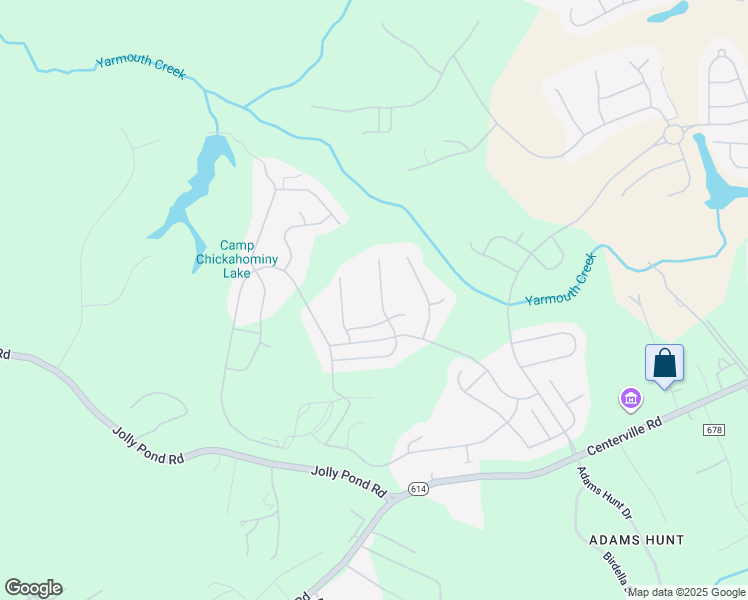 map of restaurants, bars, coffee shops, grocery stores, and more near 6423 Cordelia Road in Williamsburg