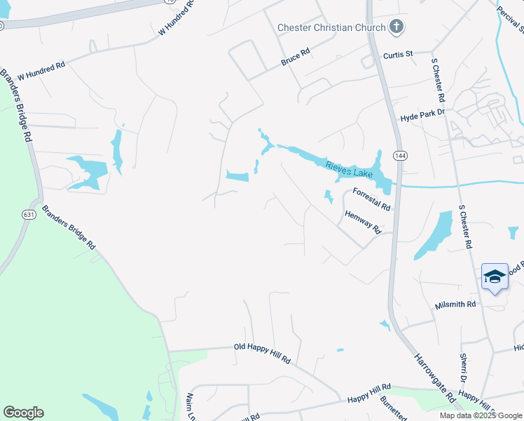 map of restaurants, bars, coffee shops, grocery stores, and more near 4757 Pompton Lane in Chester