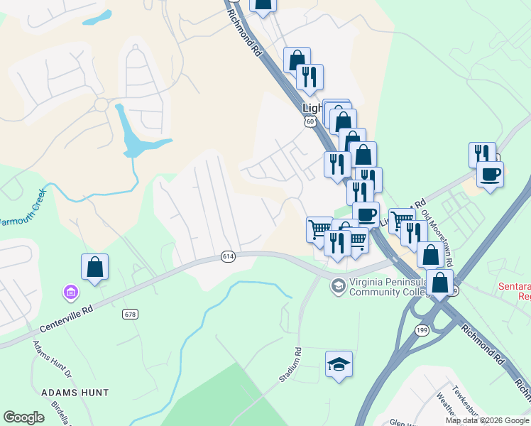 map of restaurants, bars, coffee shops, grocery stores, and more near 6532 Revere Street in Williamsburg