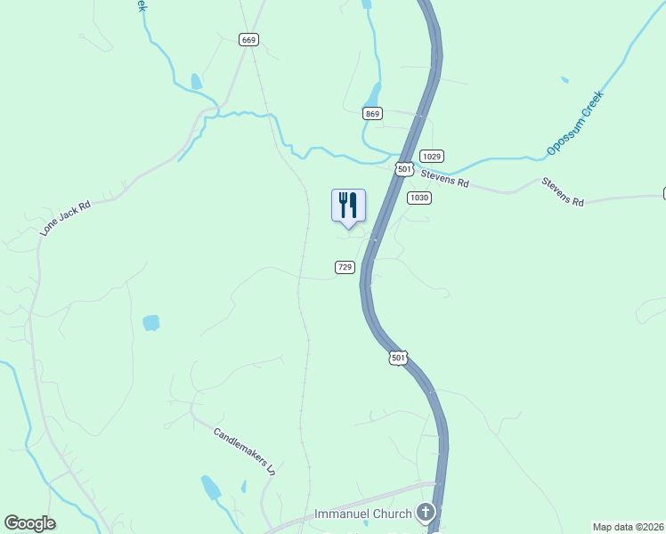 map of restaurants, bars, coffee shops, grocery stores, and more near 161 Pleasant Hill Road in Lynchburg