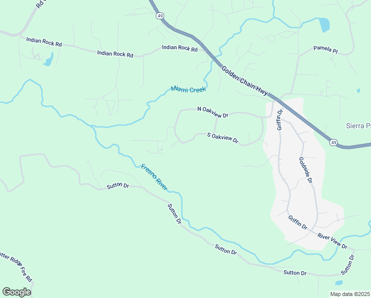 map of restaurants, bars, coffee shops, grocery stores, and more near 45344 South Oakview Drive in Oakhurst
