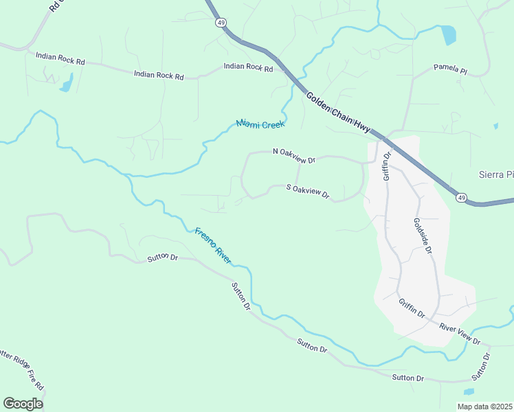map of restaurants, bars, coffee shops, grocery stores, and more near 45344 South Oakview Drive in Oakhurst