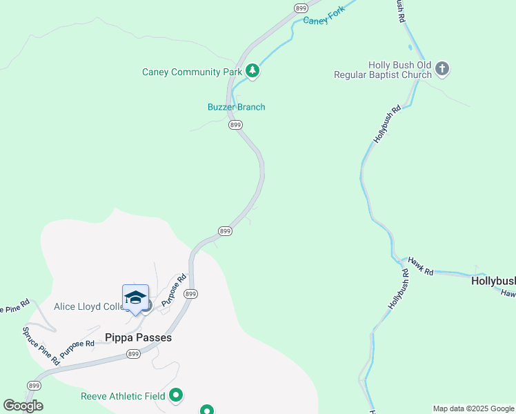 map of restaurants, bars, coffee shops, grocery stores, and more near 36 Caney Circle in Pippa Passes