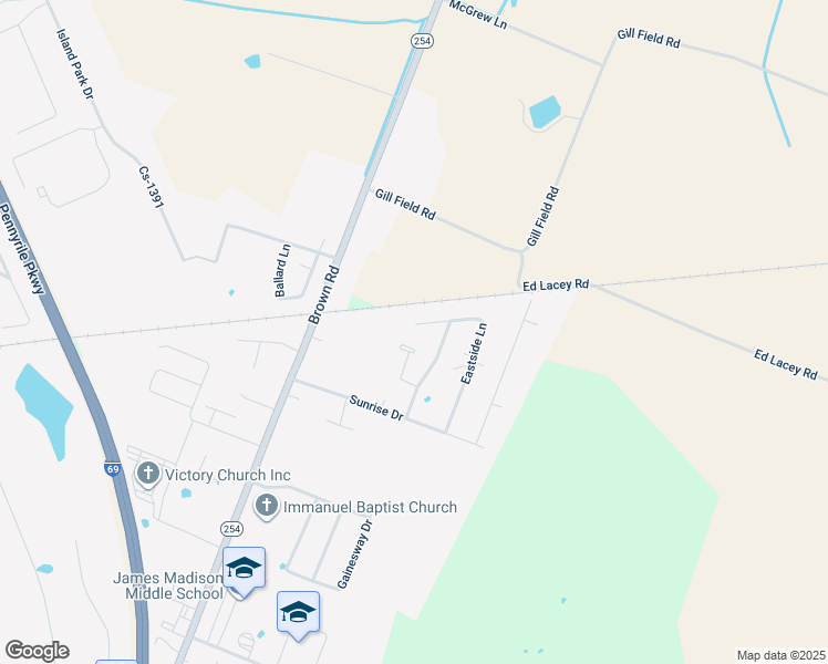 map of restaurants, bars, coffee shops, grocery stores, and more near 1874 Eastwind Court in Madisonville