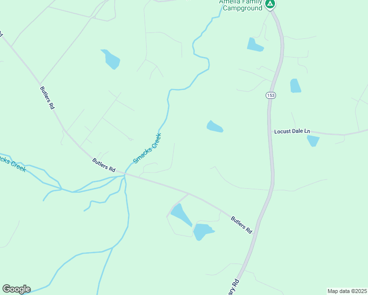 map of restaurants, bars, coffee shops, grocery stores, and more near 9161 Buttonwood Lane in Amelia Court House