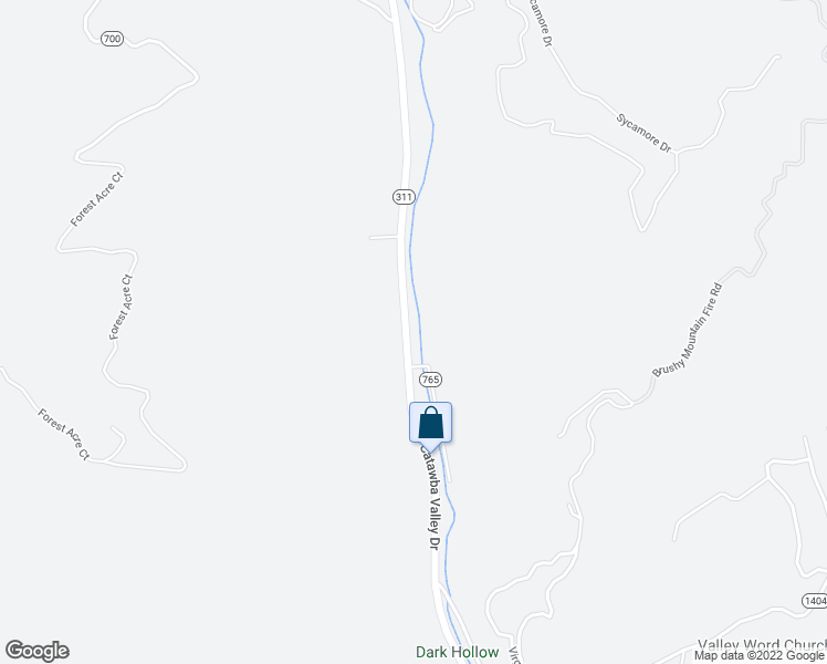 map of restaurants, bars, coffee shops, grocery stores, and more near 2329 Catawba Valley Drive in Salem