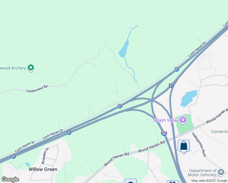 map of restaurants, bars, coffee shops, grocery stores, and more near 2608 Loch Haven Drive in Roanoke