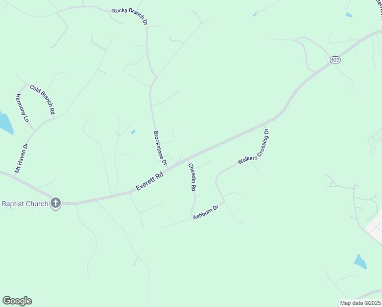 map of restaurants, bars, coffee shops, grocery stores, and more near 5390 Everett Road in Forest