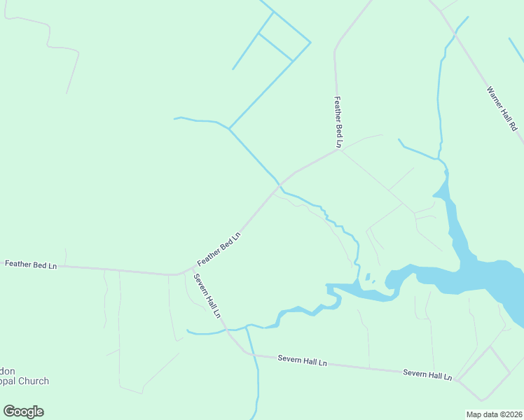 map of restaurants, bars, coffee shops, grocery stores, and more near Featherbed Lane in Gloucester County