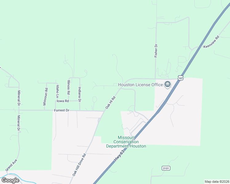 map of restaurants, bars, coffee shops, grocery stores, and more near 16661 Oak Hill Drive Road in Houston