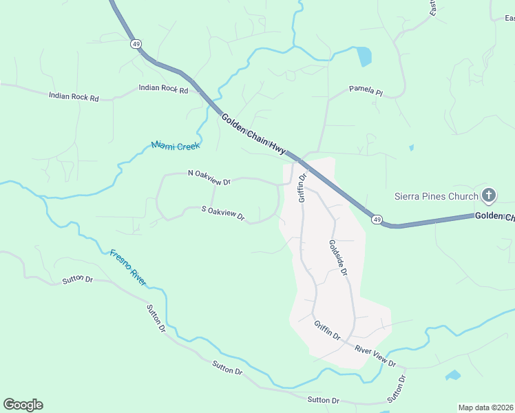 map of restaurants, bars, coffee shops, grocery stores, and more near 45605 South Oakview Drive in Oakhurst