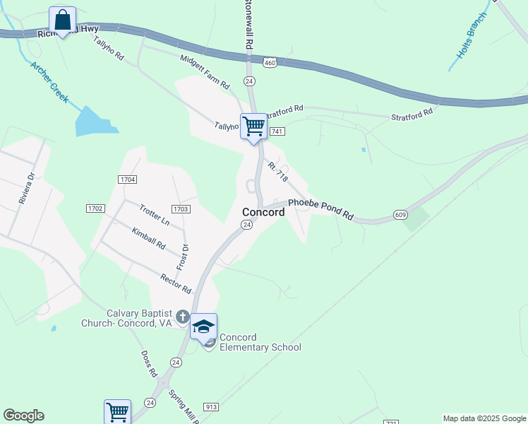 map of restaurants, bars, coffee shops, grocery stores, and more near in Concord