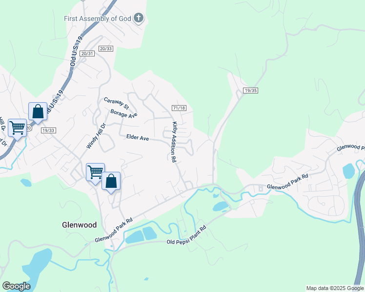 map of restaurants, bars, coffee shops, grocery stores, and more near 286 Kirby Addition Road in Princeton