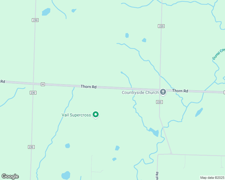 map of restaurants, bars, coffee shops, grocery stores, and more near 22402 Thorn Road in Oronogo