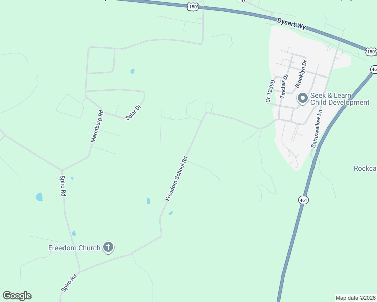 map of restaurants, bars, coffee shops, grocery stores, and more near Freedom School Road in Mount Vernon