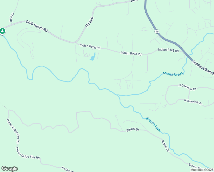 map of restaurants, bars, coffee shops, grocery stores, and more near 40957 Shandee Lane in Ahwahnee
