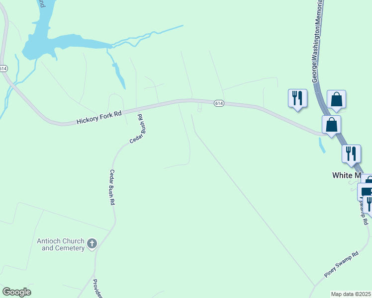 map of restaurants, bars, coffee shops, grocery stores, and more near 4778 Clopton Drive in Gloucester County