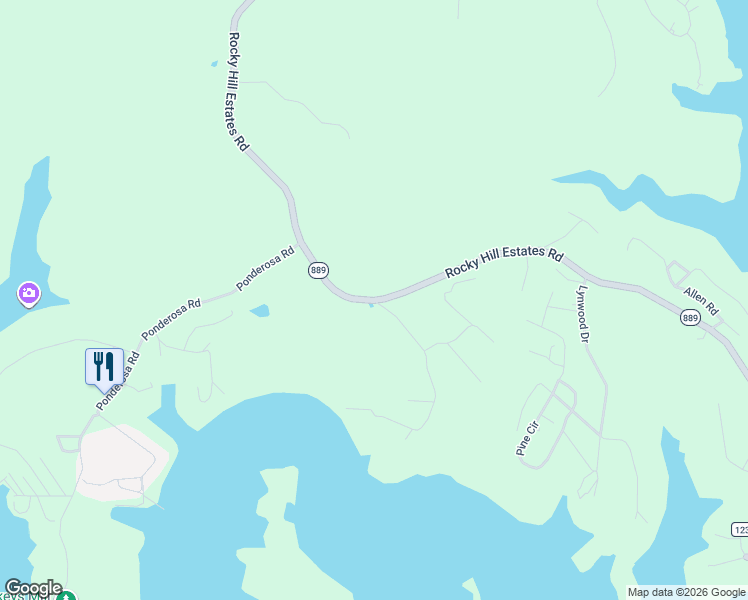 map of restaurants, bars, coffee shops, grocery stores, and more near 1 Kaufman Road in Clarkson